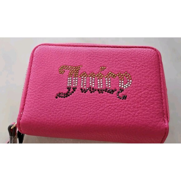 JUICY COUTURE HOT PINK DOUBLE ZIP AROUND WALLET, *NEW WITH TAGS!* - Picture 2 of 12